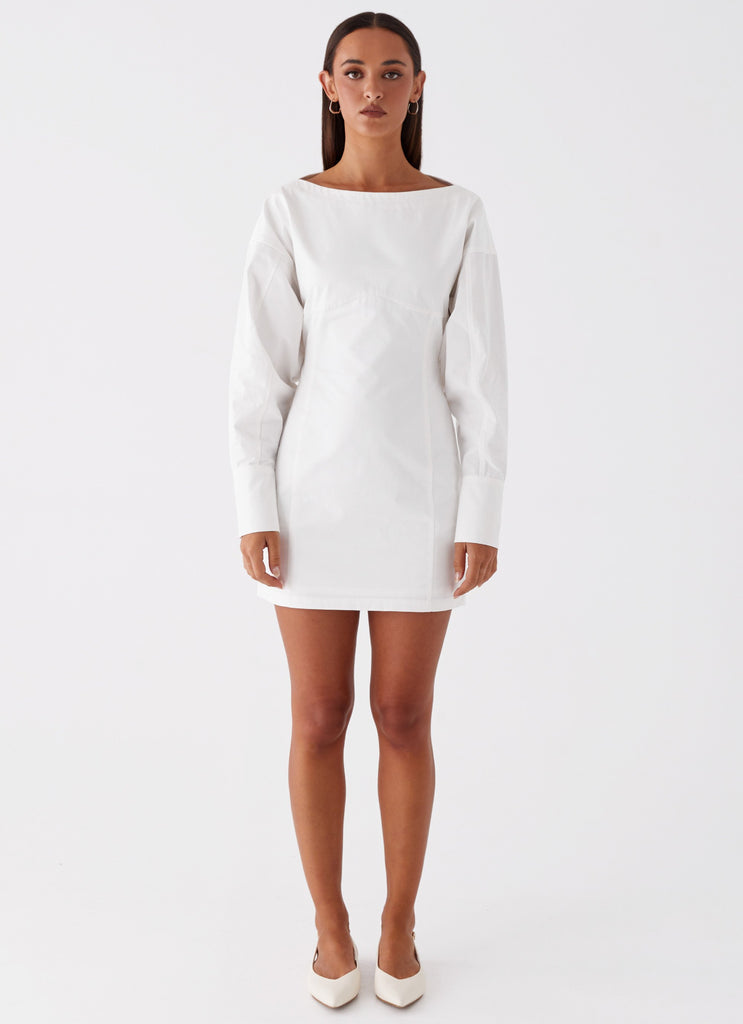Peppermayo Peppermayo Exclusive - Dynasty Shirt Mini Dress - White