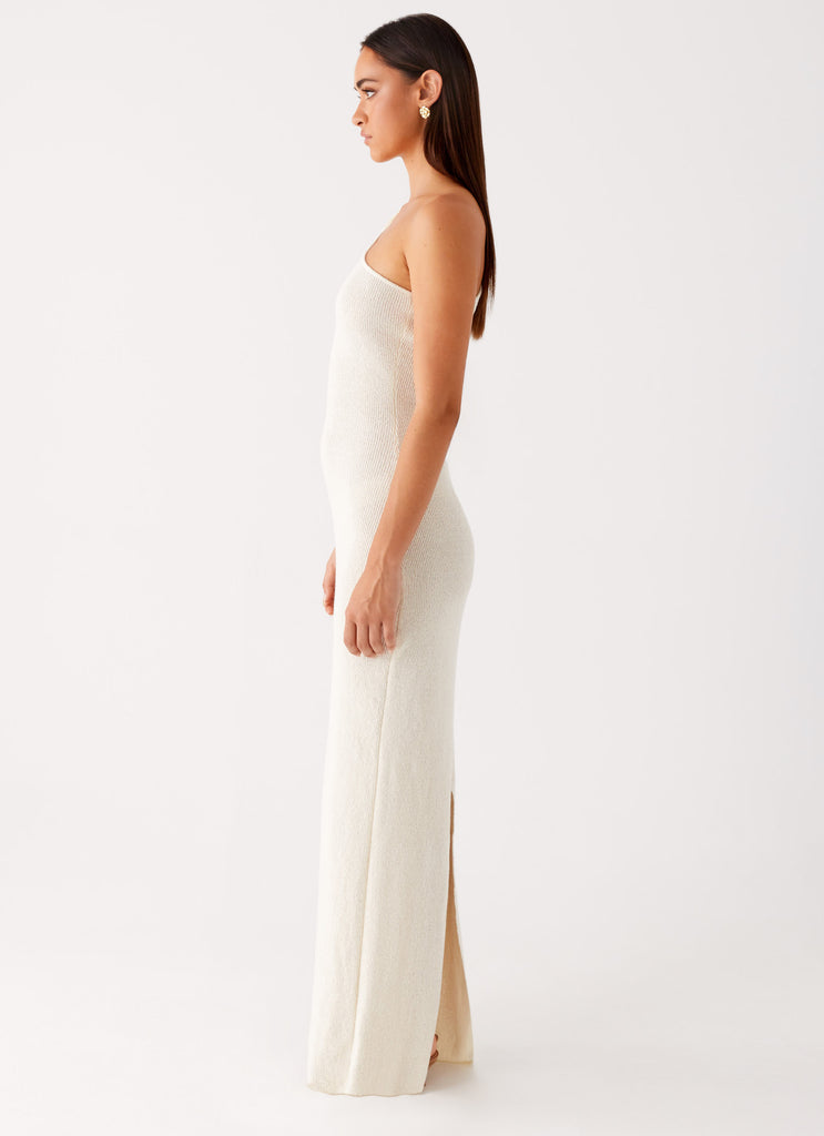 Peppermayo Peppermayo Exclusive - Easton Knit Maxi Dress - White