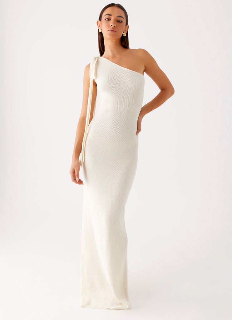 Peppermayo Peppermayo Exclusive - Easton Knit Maxi Dress - White