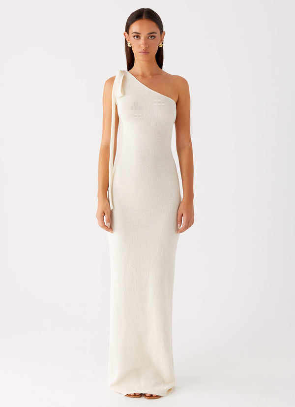 peppermayo Peppermayo Exclusive - Easton Knit Maxi Dress - White