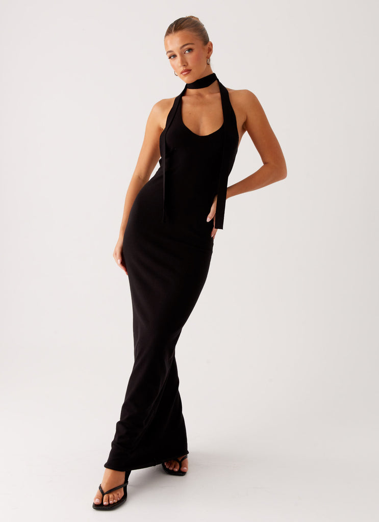 Peppermayo Peppermayo Exclusive - Eddie Knit Maxi Dress - Black