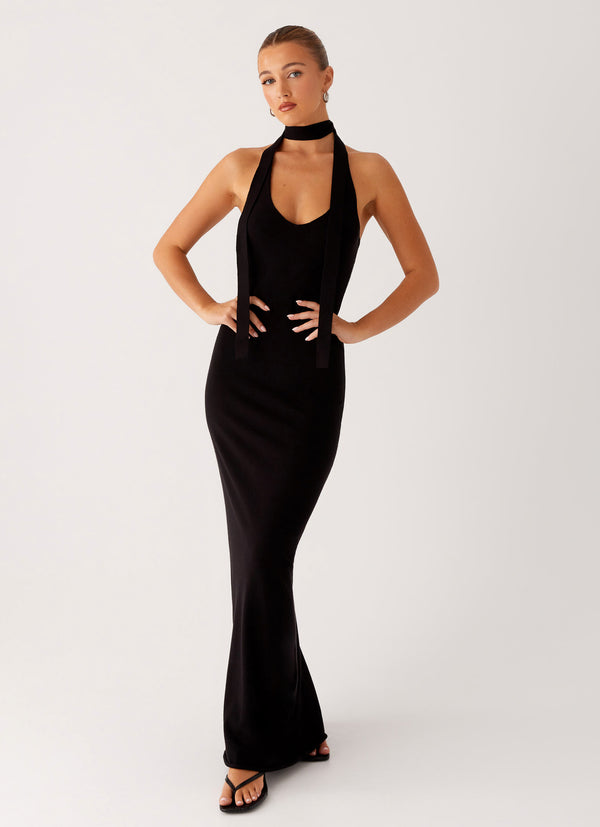 peppermayo Peppermayo Exclusive - Eddie Knit Maxi Dress - Black