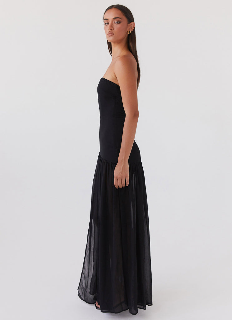Peppermayo Peppermayo Exclusive - Eden Strapless Maxi Dress - Black