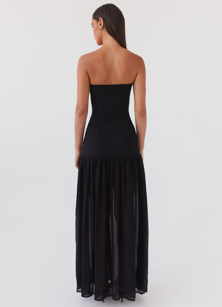 Peppermayo Peppermayo Exclusive - Eden Strapless Maxi Dress - Black