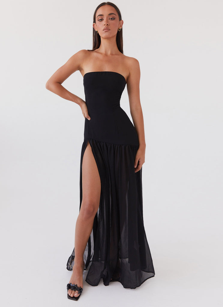 Peppermayo Peppermayo Exclusive - Eden Strapless Maxi Dress - Black