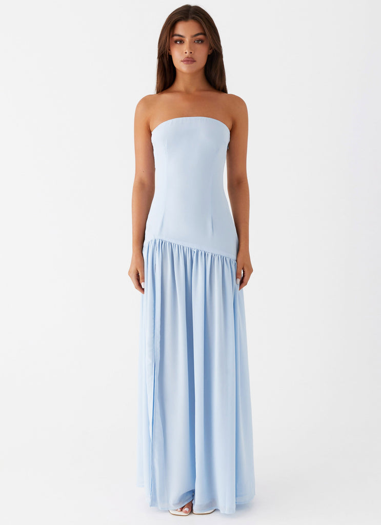 Peppermayo Peppermayo Exclusive - Eden Strapless Maxi Dress - Blue