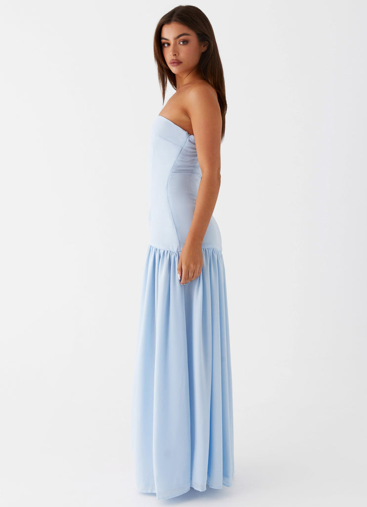 Peppermayo Peppermayo Exclusive - Eden Strapless Maxi Dress - Blue