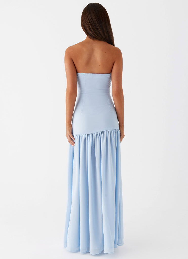 Peppermayo Peppermayo Exclusive - Eden Strapless Maxi Dress - Blue
