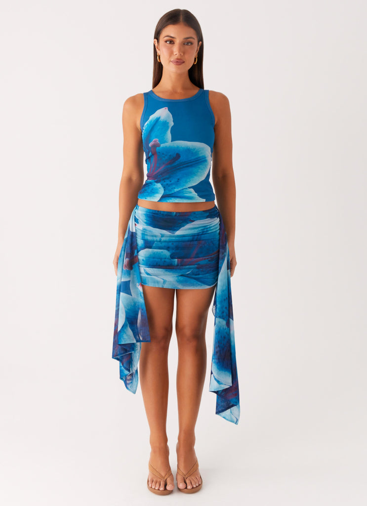 Peppermayo Peppermayo Exclusive - Edera Tank - Turquoise Floral