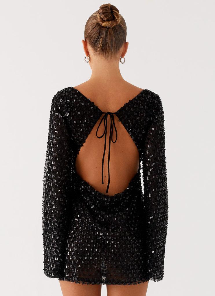 Peppermayo Peppermayo Exclusive - Edessa Sequin Mini Dress - Black