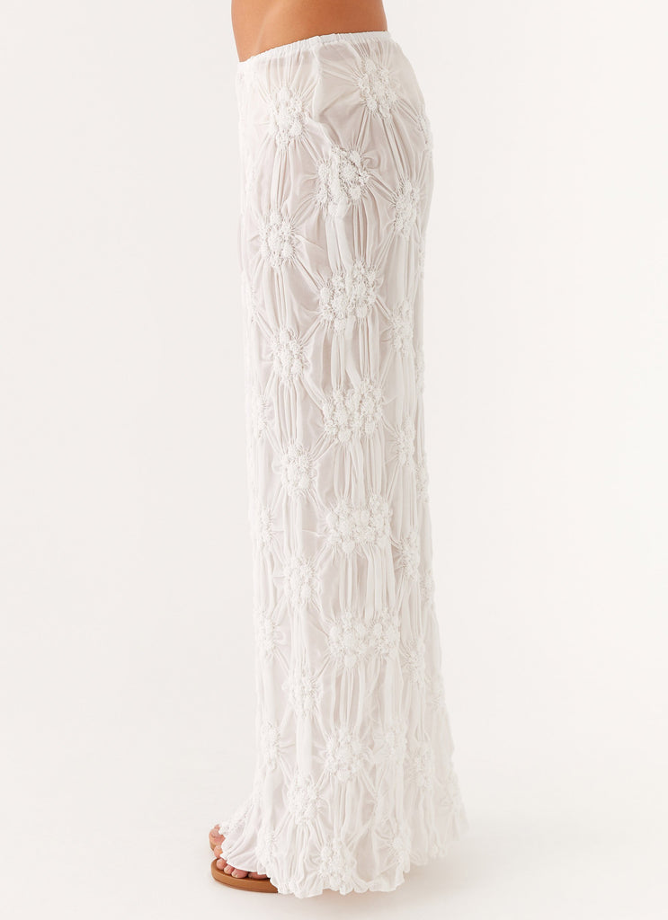 Peppermayo Peppermayo Exclusive - Effortlessly Low Rise Maxi Skirt - Ivory
