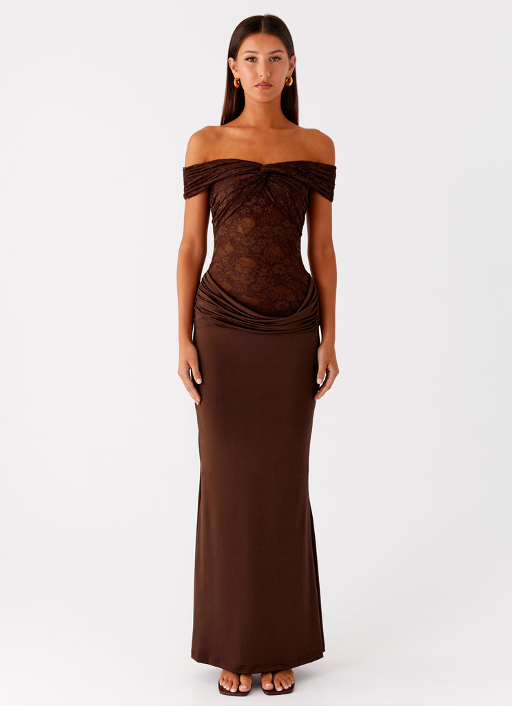 Peppermayo Peppermayo Exclusive - Either Way Maxi Dress - Chocolate