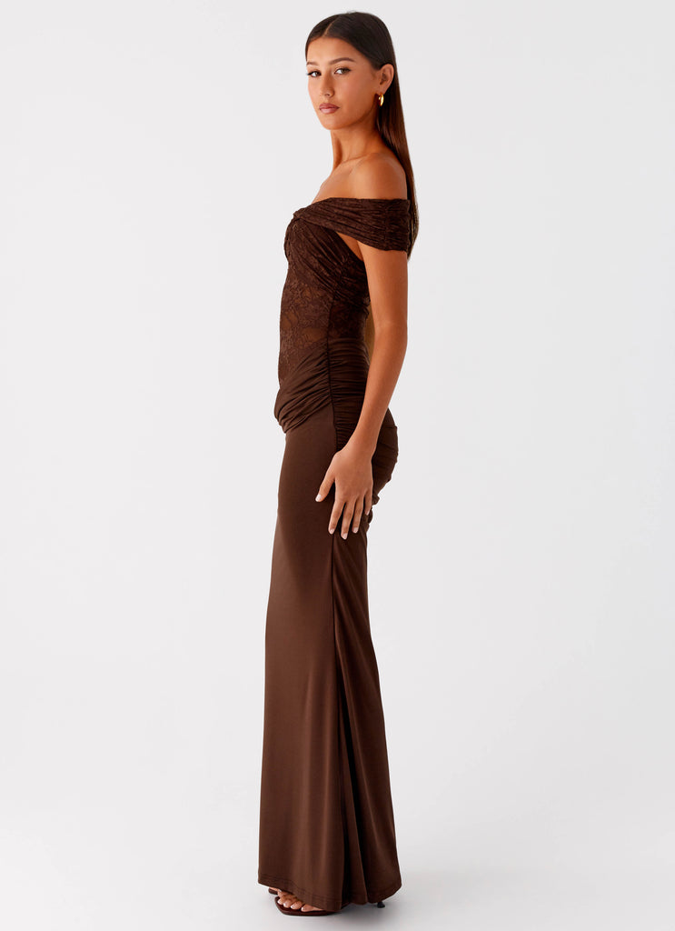Peppermayo Peppermayo Exclusive - Either Way Maxi Dress - Chocolate