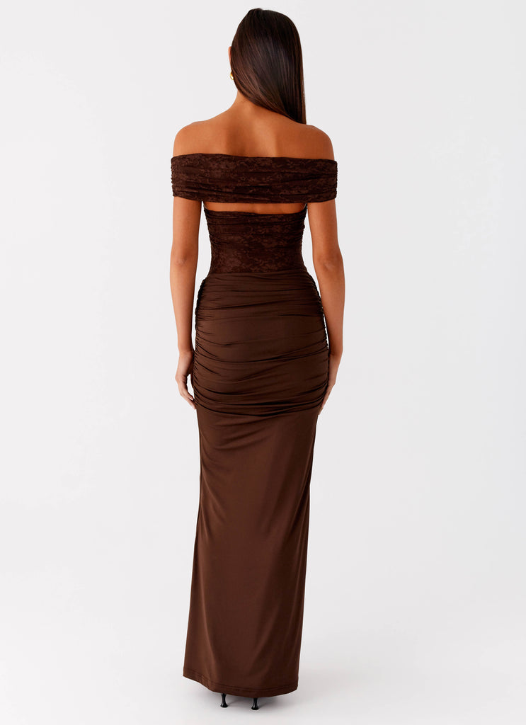 Peppermayo Peppermayo Exclusive - Either Way Maxi Dress - Chocolate