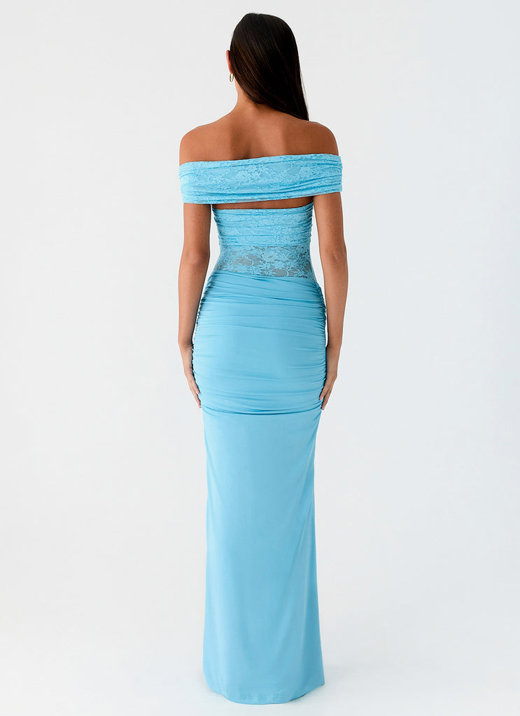 Peppermayo Peppermayo Exclusive - Either Way Maxi Dress - Turquoise Blue