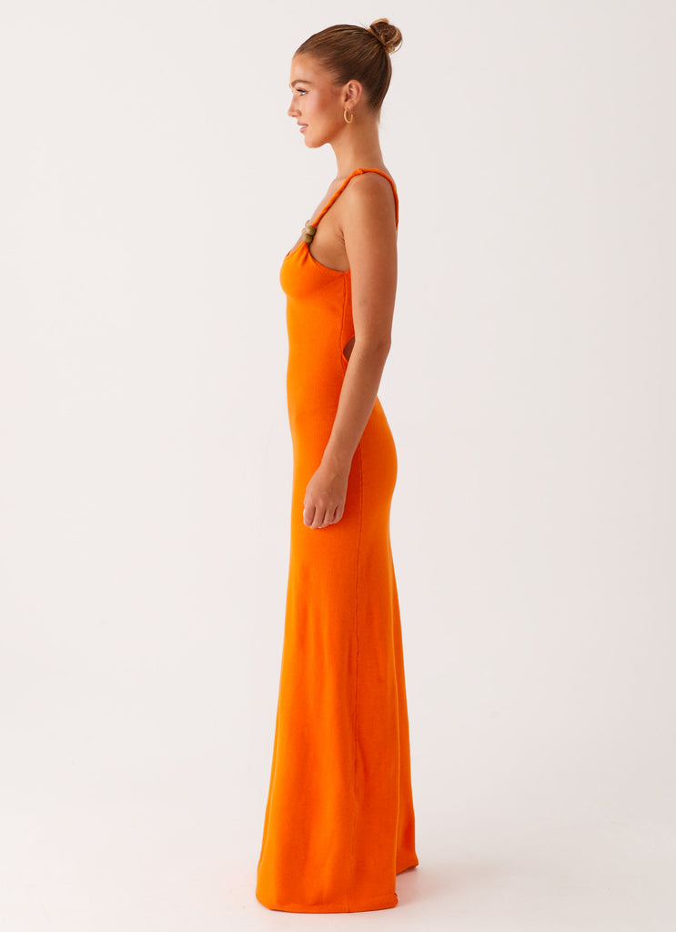 Peppermayo Peppermayo Exclusive - Elaina Knit Maxi Dress - Orange