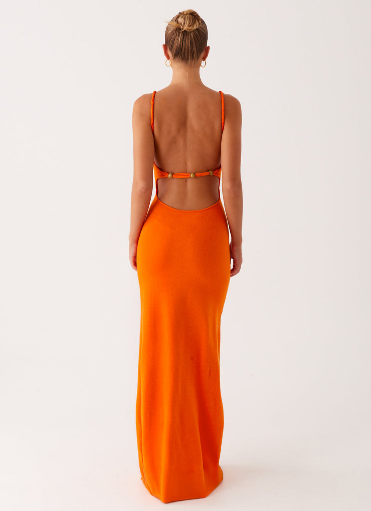 Peppermayo Peppermayo Exclusive - Elaina Knit Maxi Dress - Orange