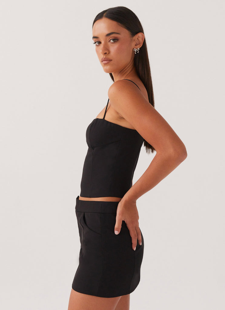 Peppermayo Peppermayo Exclusive - Eliana Crop Top - Black