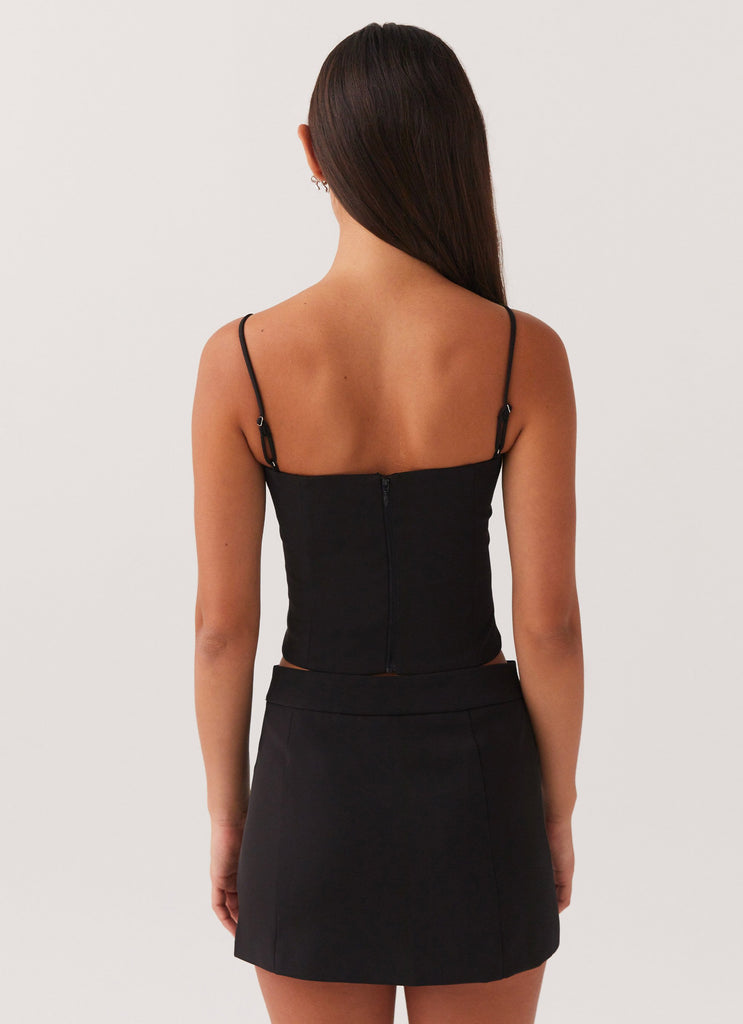 Peppermayo Peppermayo Exclusive - Eliana Crop Top - Black