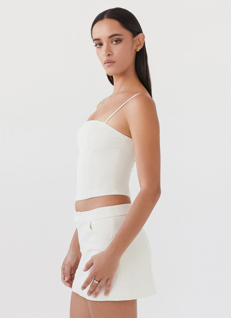 Peppermayo Peppermayo Exclusive - Eliana Crop Top - Ivory