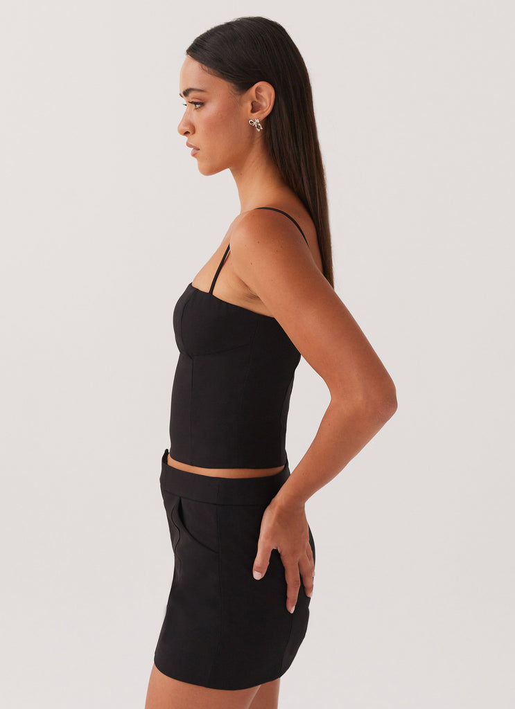 Peppermayo Peppermayo Exclusive - Eliana Suit Mini Skirt - Black