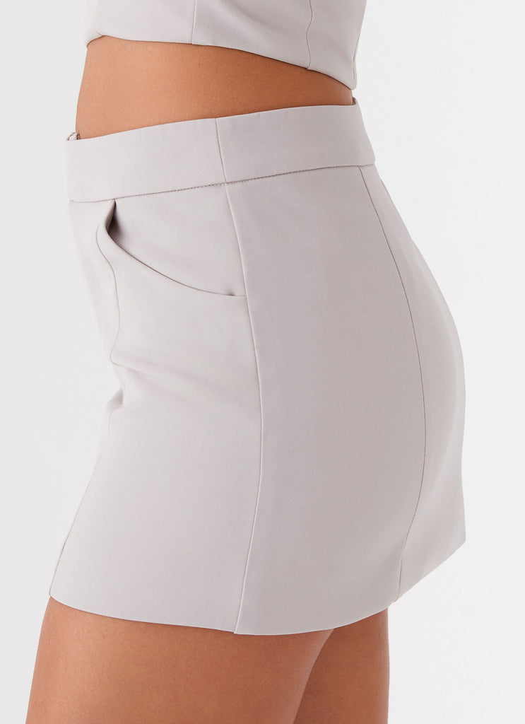 Peppermayo Peppermayo Exclusive - Eliana Suit Mini Skirt - Grey
