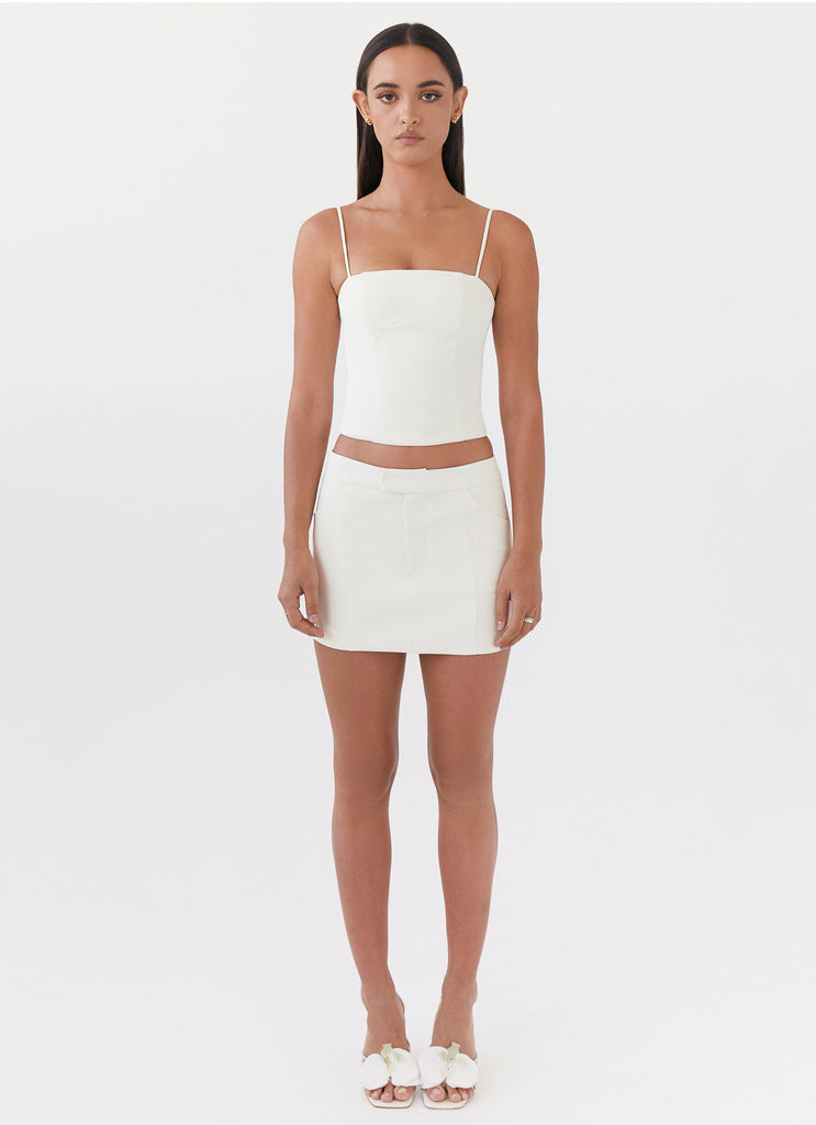 Peppermayo Peppermayo Exclusive - Eliana Suit Mini Skirt - Ivory