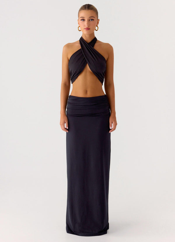 peppermayo Peppermayo Exclusive - Elisabetta Maxi Skirt - Black