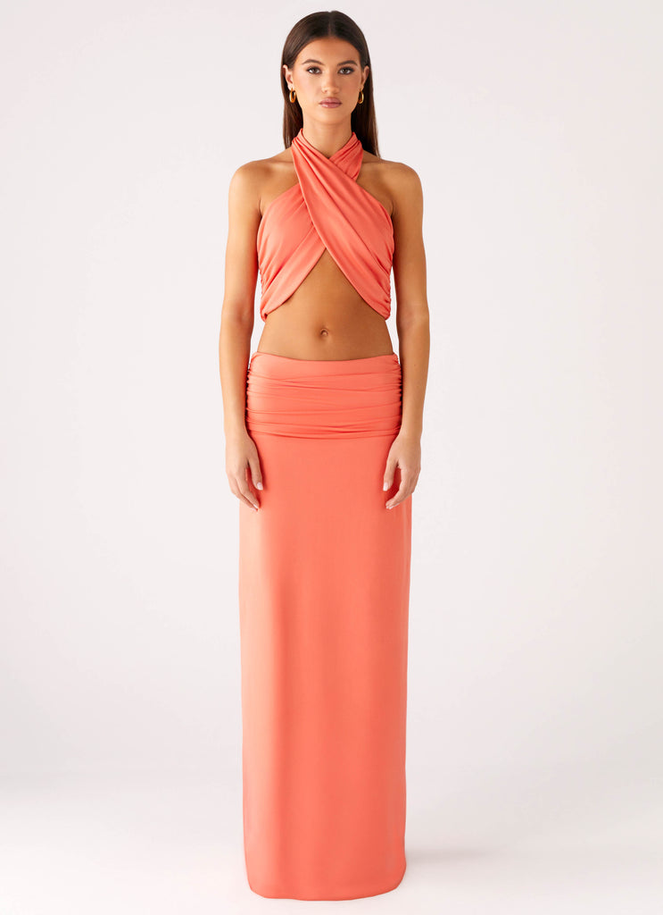 Peppermayo Peppermayo Exclusive - Elisabetta Maxi Skirt - Coral