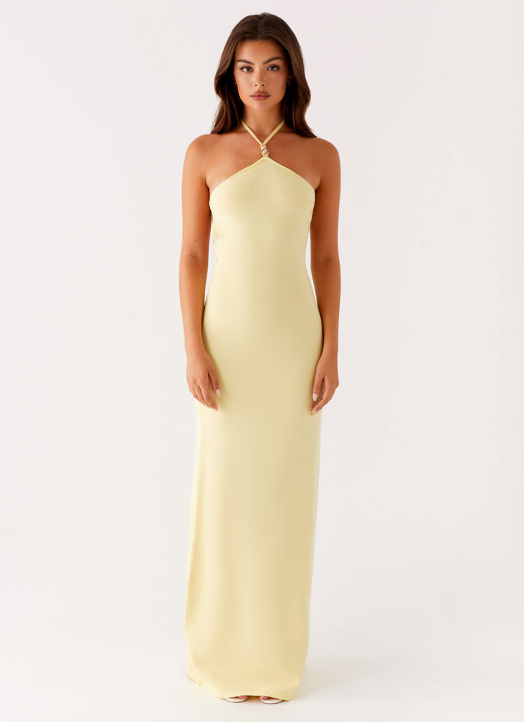 Peppermayo Peppermayo Exclusive - Elisha Knit Maxi Dress - Yellow
