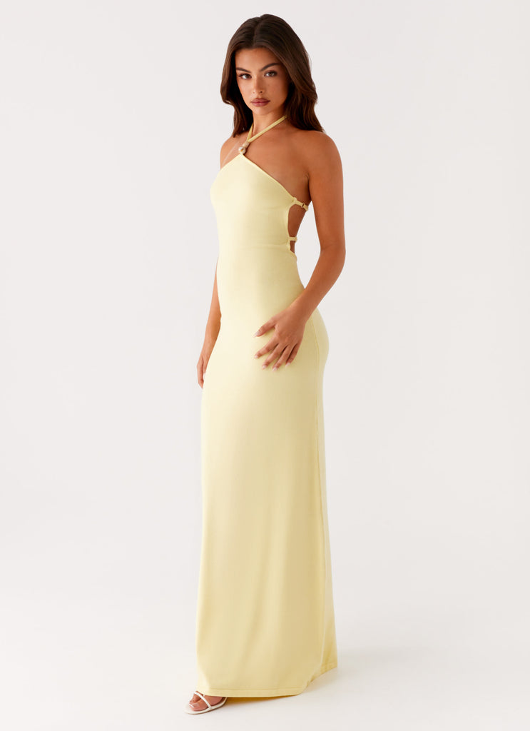 Peppermayo Peppermayo Exclusive - Elisha Knit Maxi Dress - Yellow