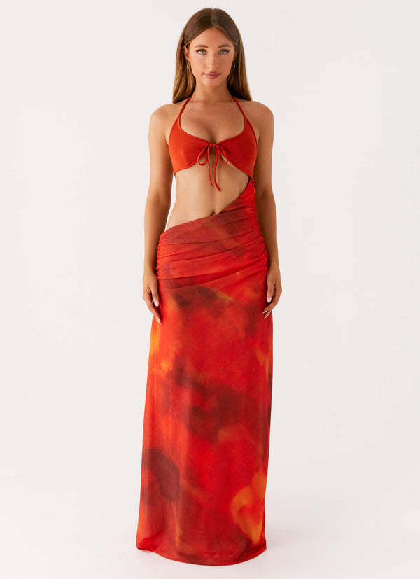 peppermayo Peppermayo Exclusive - Elixis Maxi Dress - Scarlet Blur