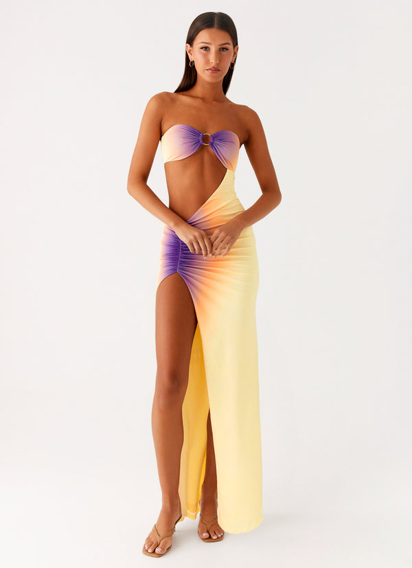 peppermayo Peppermayo Exclusive - Ellisah Ombre Maxi Dress - Sunrise Ombre