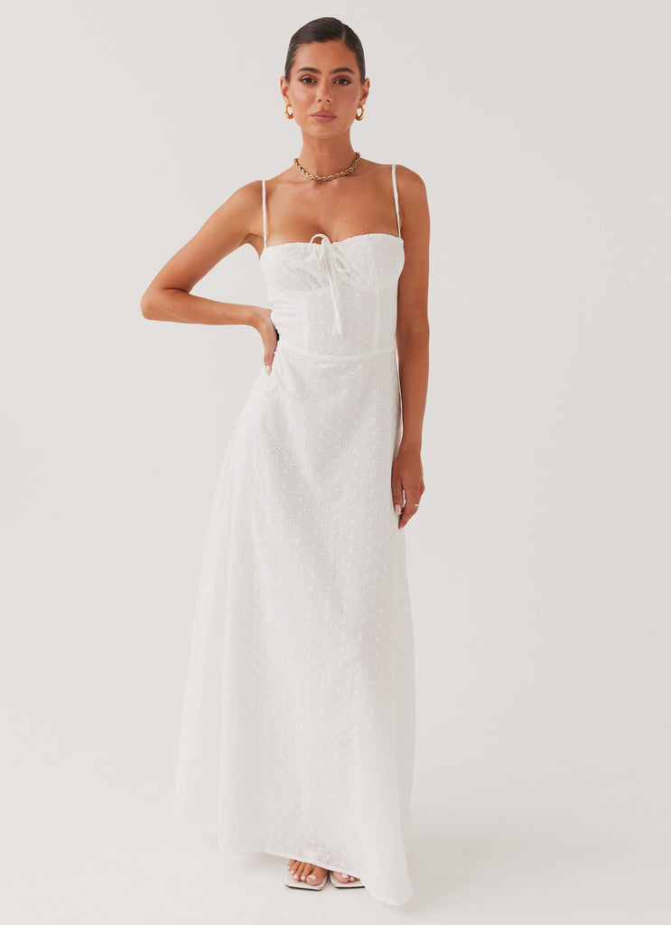 Peppermayo Peppermayo Exclusive - Elsie Broderie Maxi Dress - White