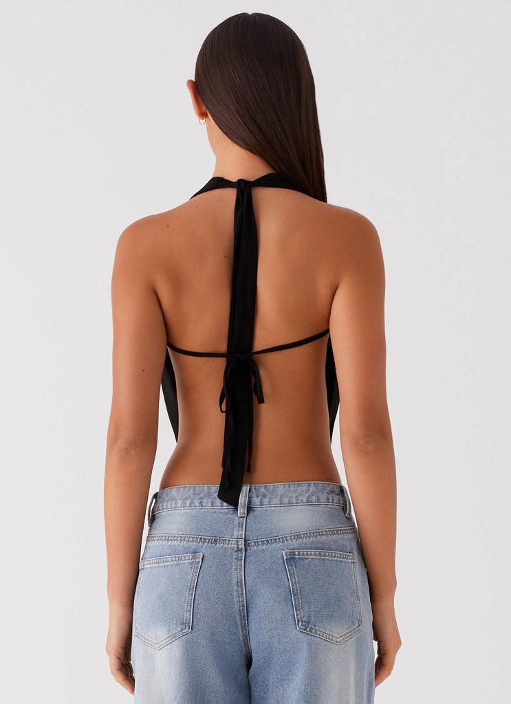 Peppermayo Peppermayo Exclusive - Elysia Chiffon Top - Black