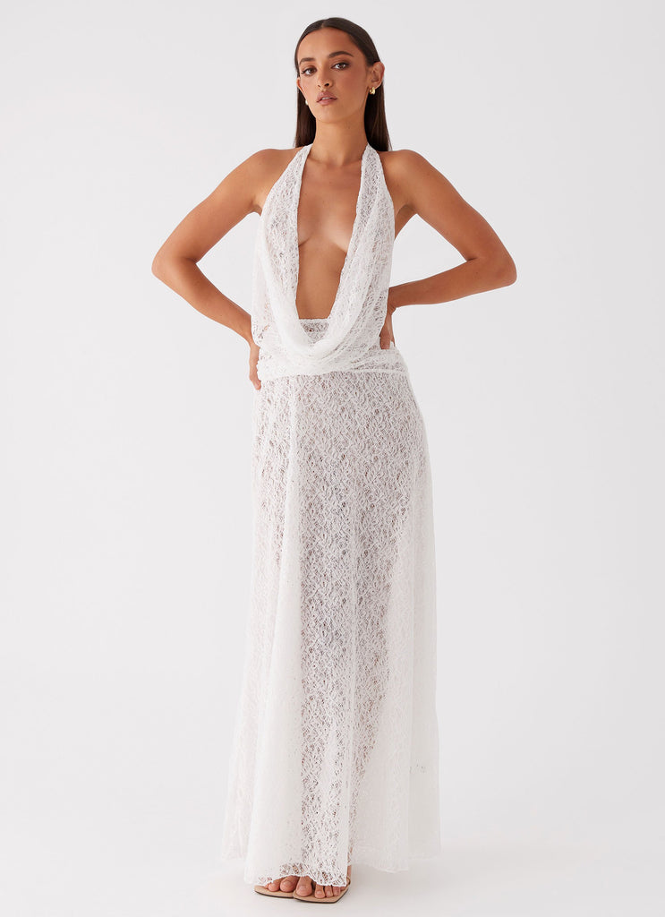 Peppermayo Peppermayo Exclusive - Elysia Lace Maxi Dress - White