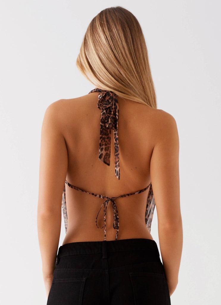 Peppermayo Peppermayo Exclusive - Elysia Mesh Top - Leopard