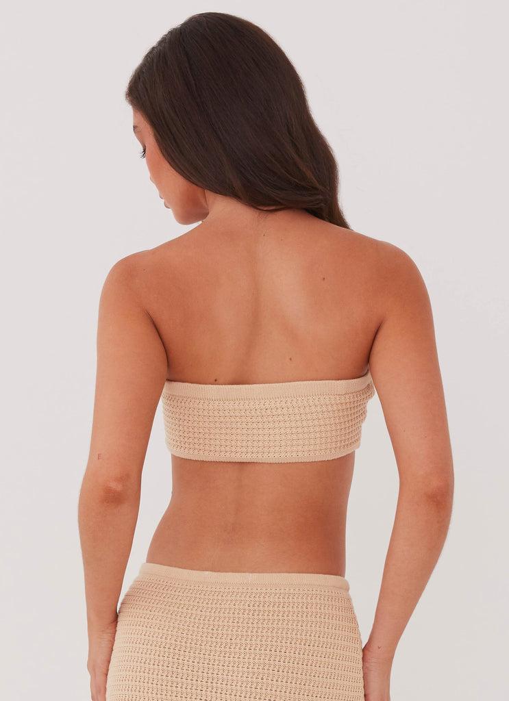 Peppermayo Peppermayo Exclusive - Emaline Knit Bandeau Top - Beige
