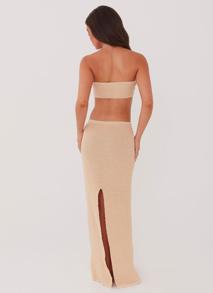 Peppermayo Peppermayo Exclusive - Emaline Knit Maxi Skirt - Beige
