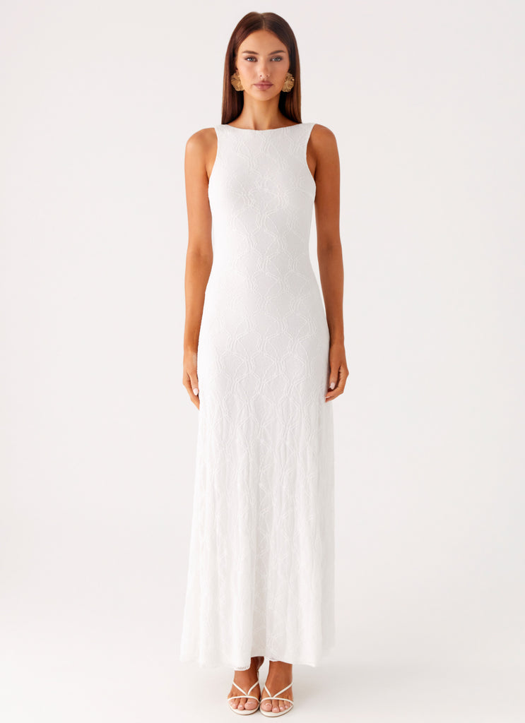 Peppermayo Peppermayo Exclusive - Embrace The Sun Maxi Dress - White