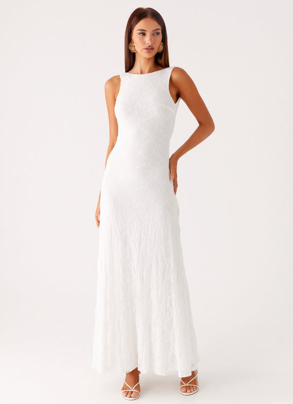 peppermayo Peppermayo Exclusive - Embrace The Sun Maxi Dress - White