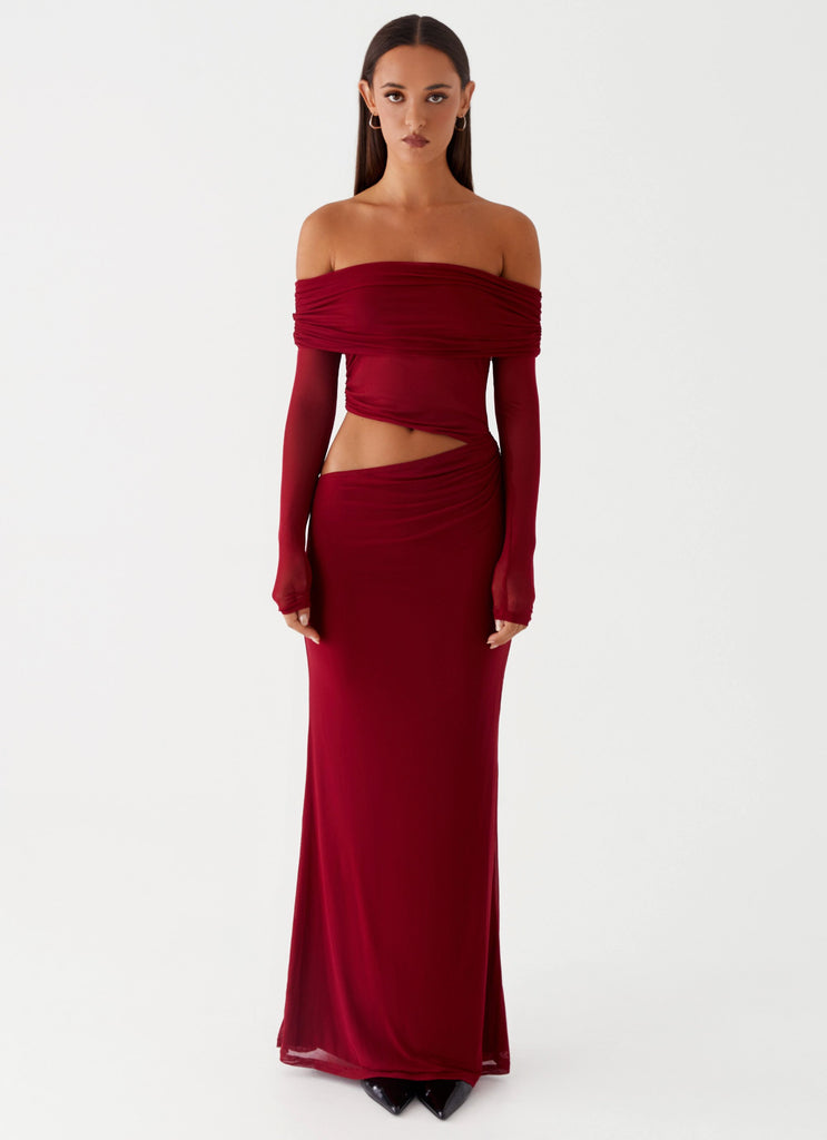 Peppermayo Peppermayo Exclusive - Emery Maxi Dress - Cherry Red