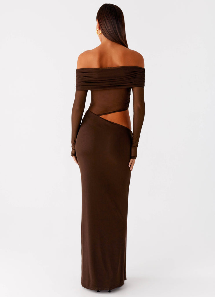 Peppermayo Peppermayo Exclusive - Emery Maxi Dress - Chocolate