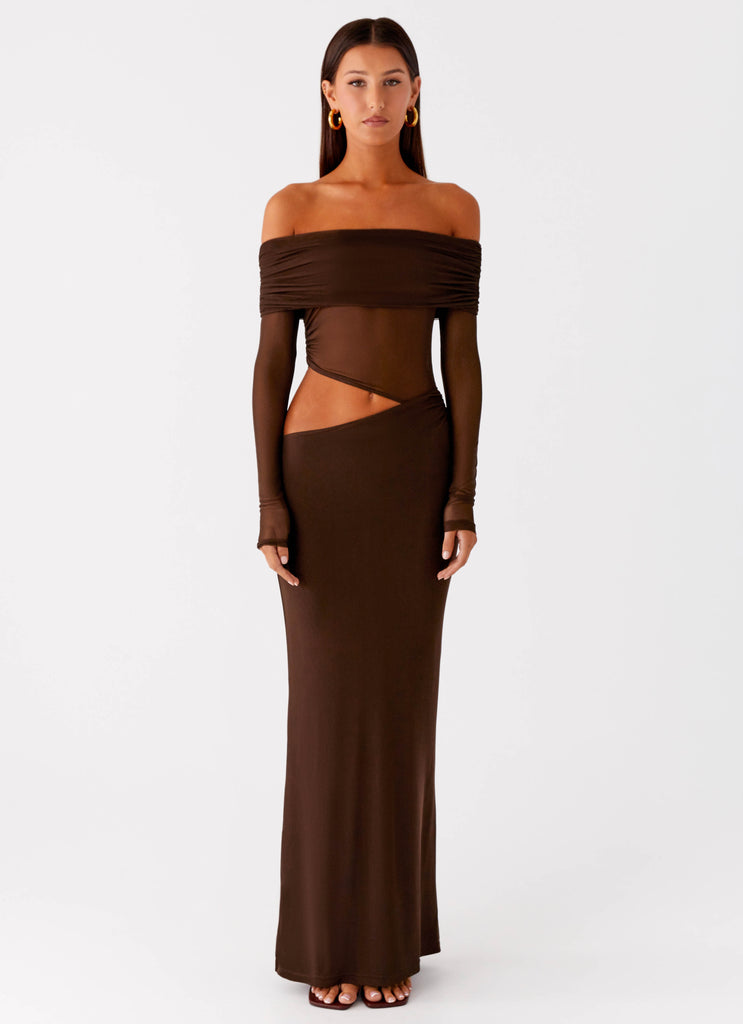 Peppermayo Peppermayo Exclusive - Emery Maxi Dress - Chocolate