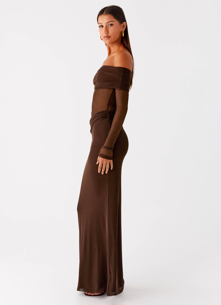 Peppermayo Peppermayo Exclusive - Emery Maxi Dress - Chocolate