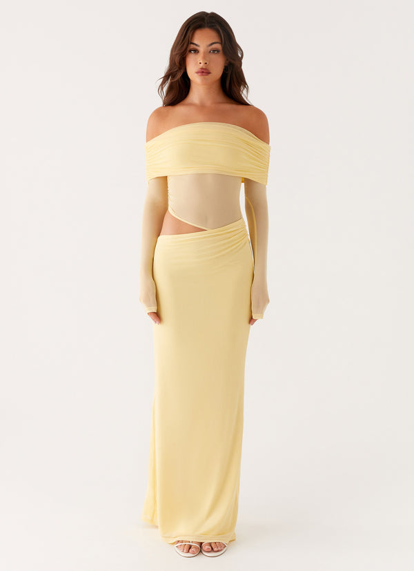 peppermayo Peppermayo Exclusive - Emery Maxi Dress - Yellow
