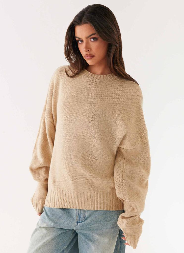 Peppermayo Peppermayo Exclusive - Emma Oversized Sweater - Beige