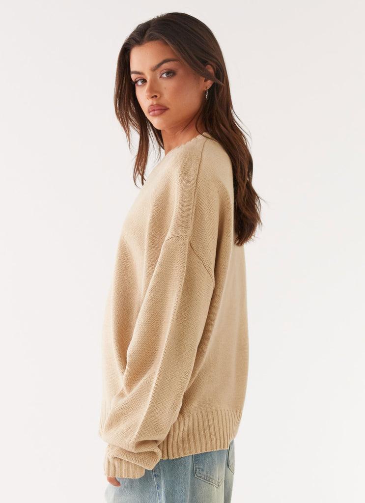 Peppermayo Peppermayo Exclusive - Emma Oversized Sweater - Beige