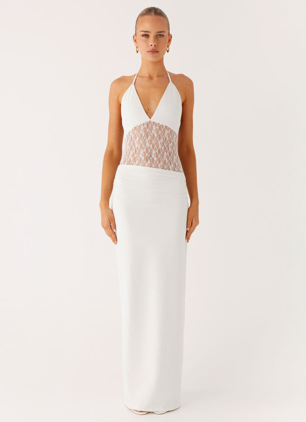 peppermayo Peppermayo Exclusive - Enchant Lace Maxi Dress - Ivory