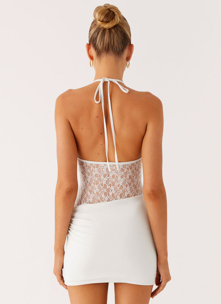 Peppermayo Peppermayo Exclusive - Enchant Lace Mini Dress - Ivory